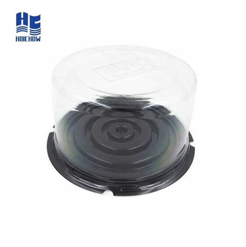 
Round Shape Disposable Plastic Cake Container Packaging 