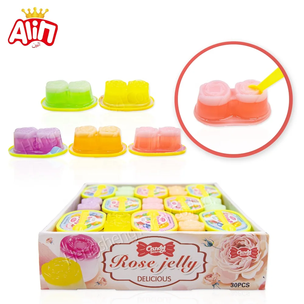 candy supplier wholesale imported sweets halal sweets Double bars of fruity juicy rose Jelly