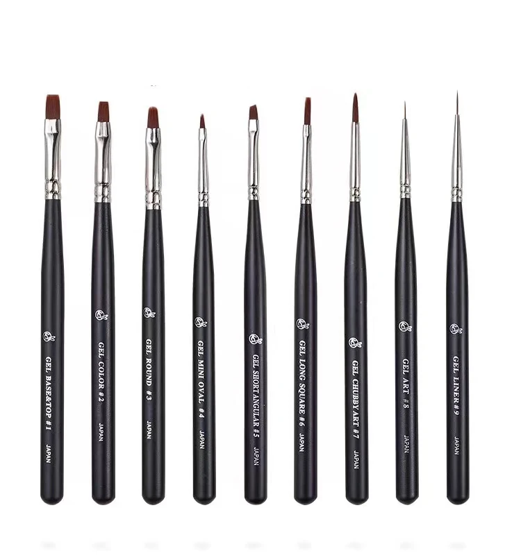 Baowang New Design High Quality  Manicurist  Equip Daily Work Multi Function Germany Private Label Nail Salon Nail Art Brush Set