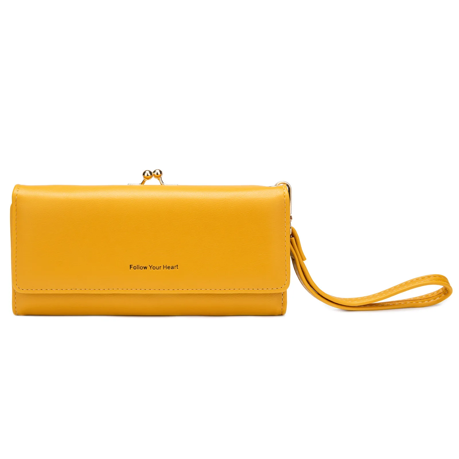 New Designer Custom Logo 2 Bags Combination Ladies Long Wallets Pu Leather Women Purse Coin Credit Card Storage Wrist Bag