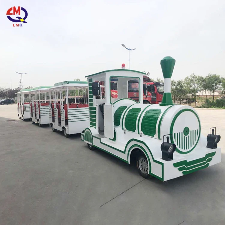 Outdoor Amusement Park Electric Trackless Train Battery and Tourist Train Mini Electric TouristTrackless Train amusement Rides