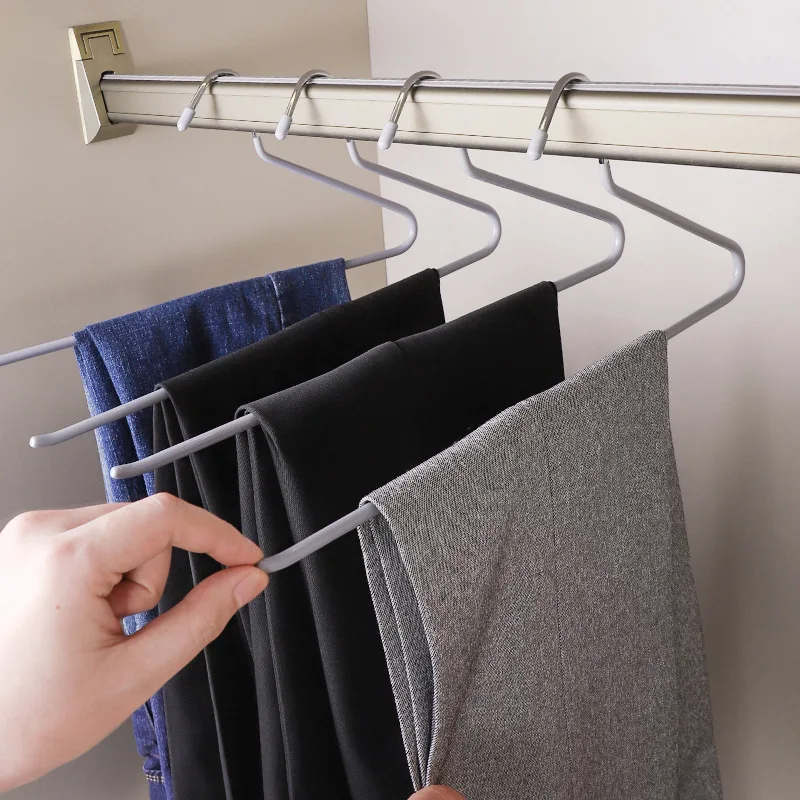 Trouser Hanger Sturdy Open Ended Trouser Hangers Organizers Clothes Airer Hanger For Socks Underwear Bras And Gloves