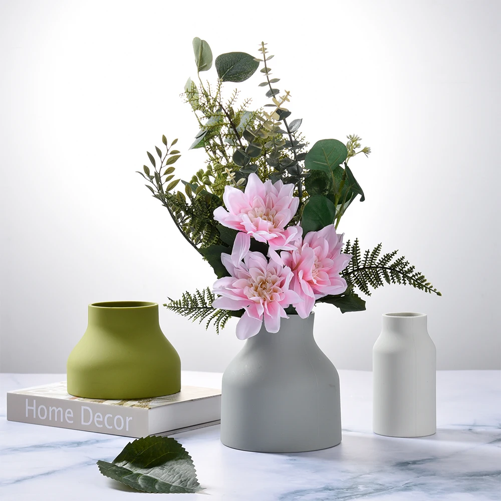 2025 Wholesale Creative Modern Living Room Decor Accessories Silicone Vases Flower Table Decorative Silicone Flower Vase