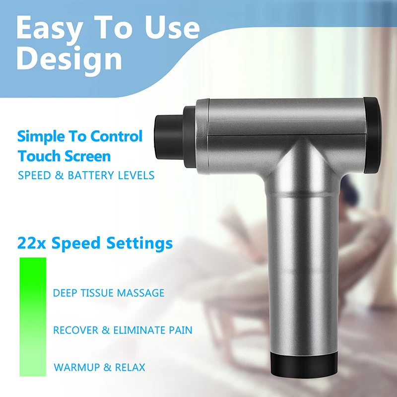 Дешевые Цены Amazon Custom 4 головки малошумный мускул мини Массажный пистолет