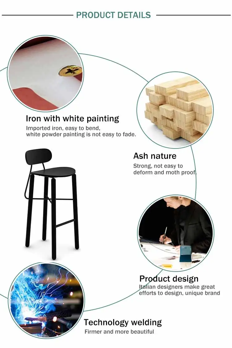 New Commercial Bar Restaurant Furniture Oak Walnut Wood Bar Chairs Stool With Backrest Footrest