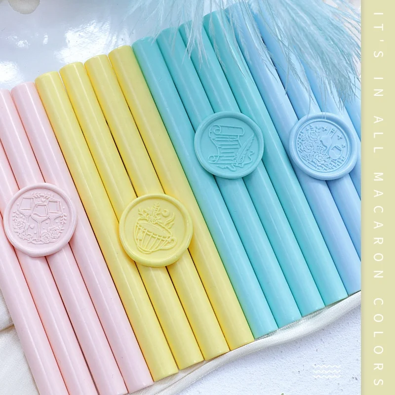 DIY 11mm Resin Glue Sticks Mix Colors Sealing Wax Gun Sticks Office Use Wedding Gift Card Greeting Invitation Card Stamp