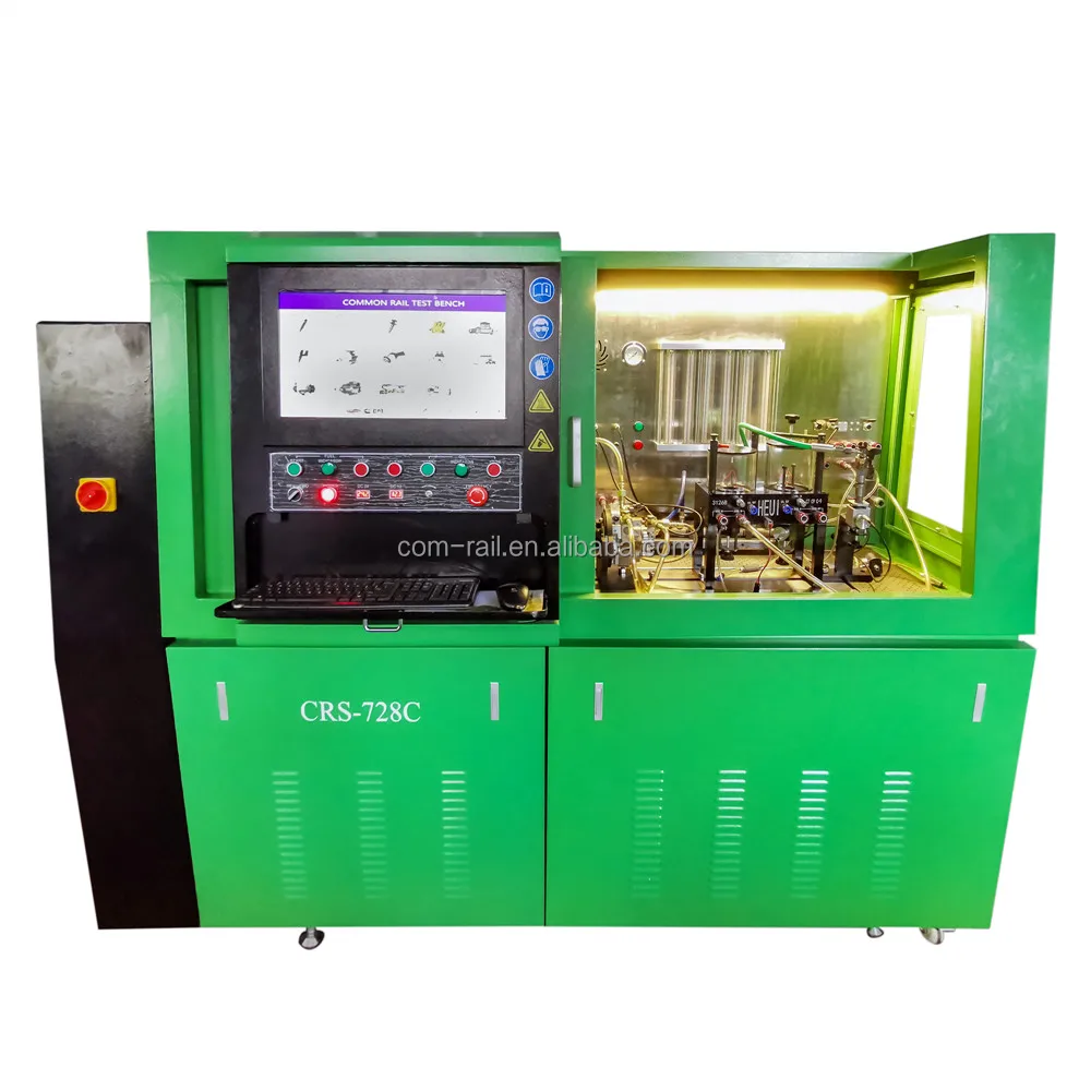 CRS-728C common rail diesel injection pump test bench with EUIEUP HEUI VP37/VP44  function