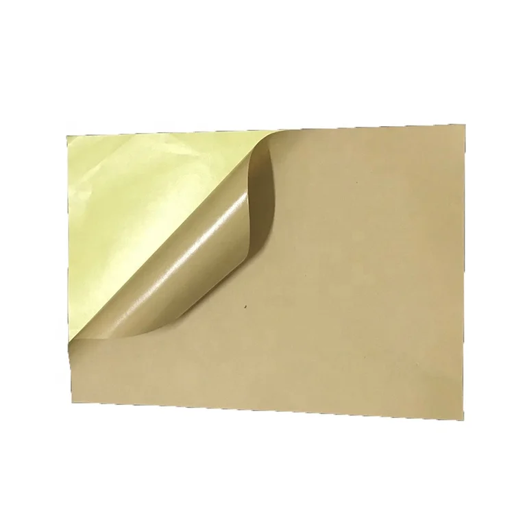 self adhesive kraft sticker paper