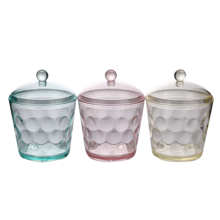 Kitchen storage candy jar high quality round bottle with lid seasoning and snack storage jar