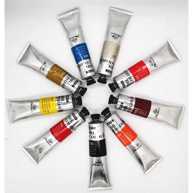 DIY Oil Painting Professional Supplier Paint Factory Oil Paint Aluminium for Artist Tube Non Toxic 40 Colors 40 ML