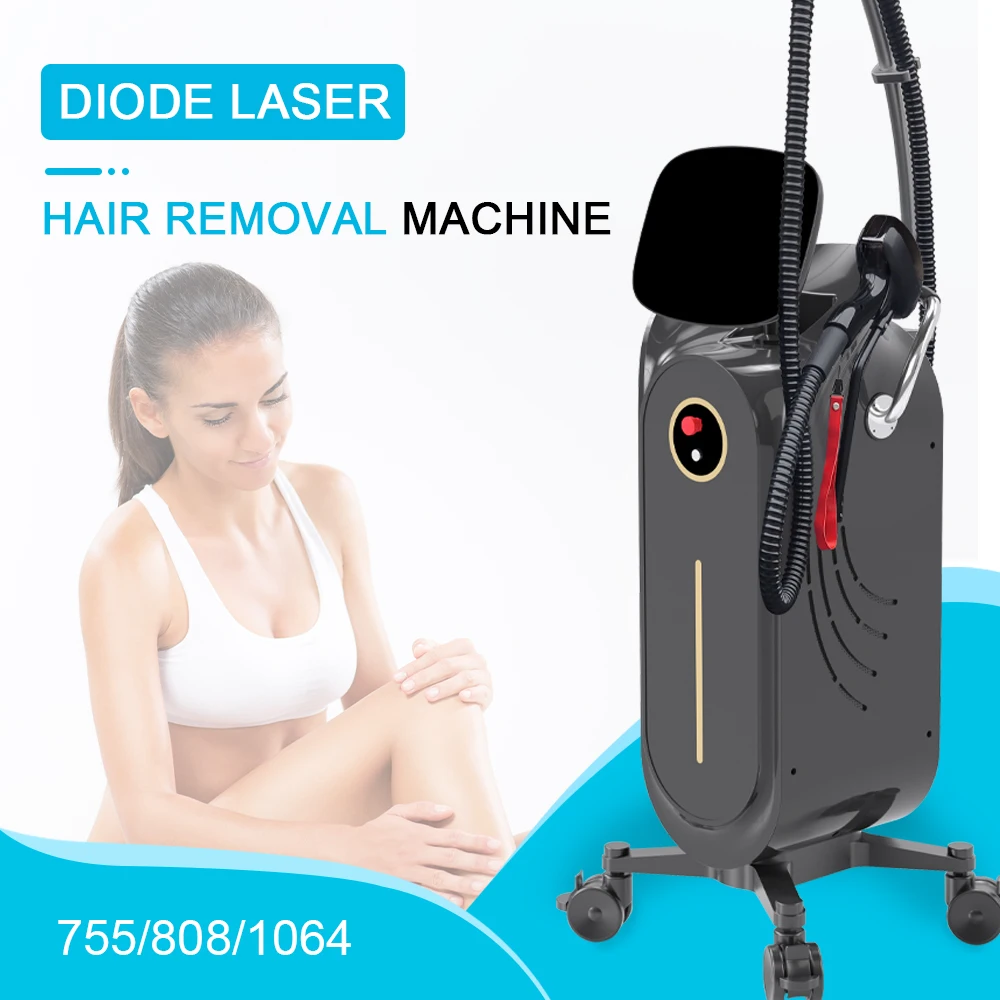 2024 Newest Unique Design Professional  3 wavelength diode laser hair removal machine Strong power and energy Diode laser