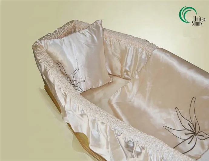 XZR-55 china wholesale coffin elasticated interiors coffin cover lining casket inside mattress