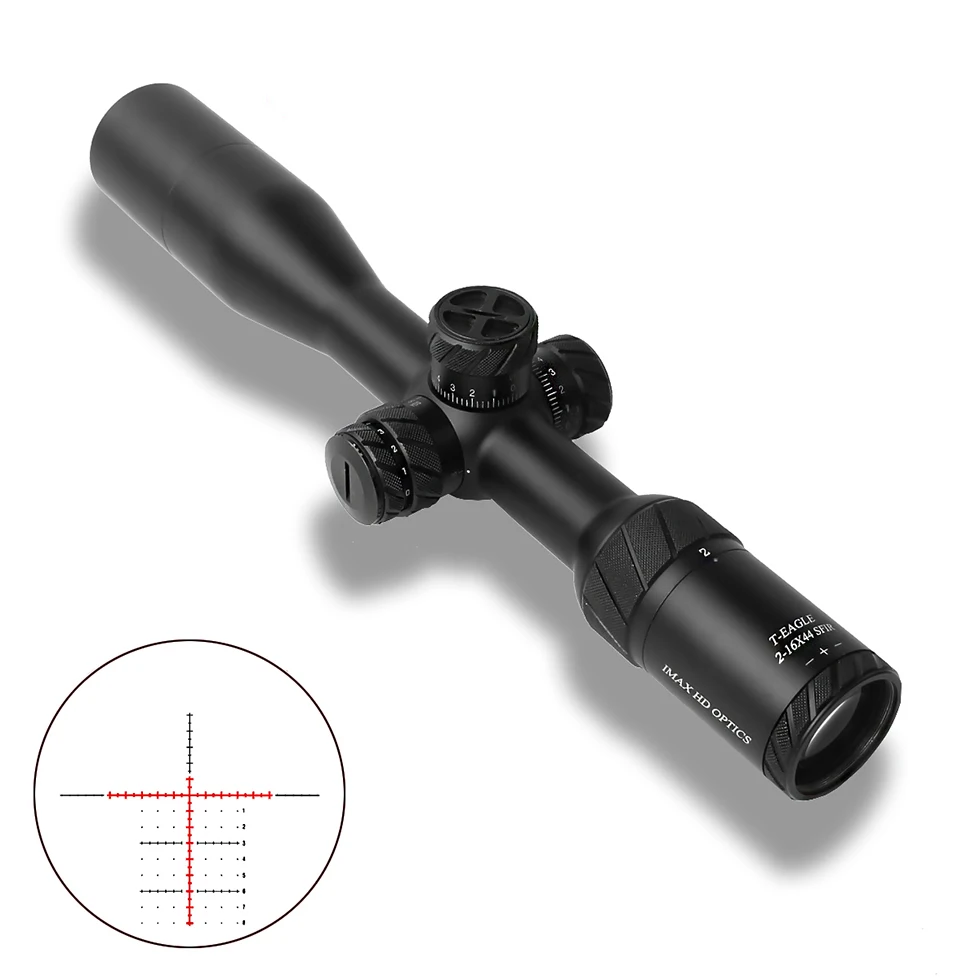 T-EAGLE IMAX ED 2-16x44SFIR сверхударопрочный прицел Zielfernrohr красный зеленый и аксессуары