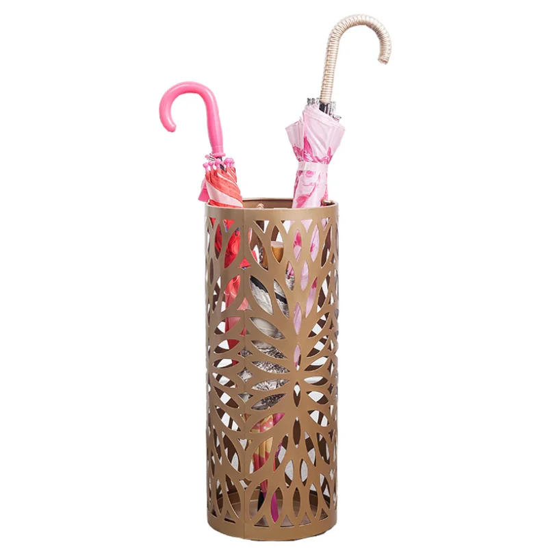  Hot Selling Home Hotel Storage Rain Gear Metal Decorative Indoor Square and Round Umbrella Stand Rack