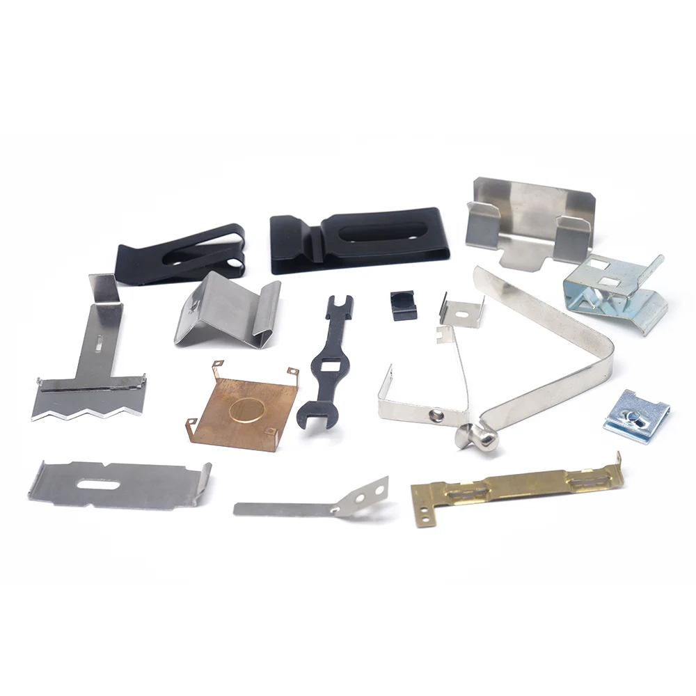 Custom Brass Copper Electric Contact Sheet Metal Fabrication Stamping Clips
