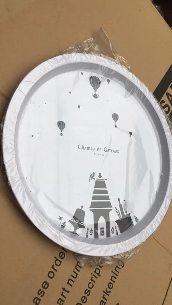 Металлический круглый железный диск большого размера под заказ, поднос для сигарет, дисковая жесть, упаковка для еды, жестяной чай