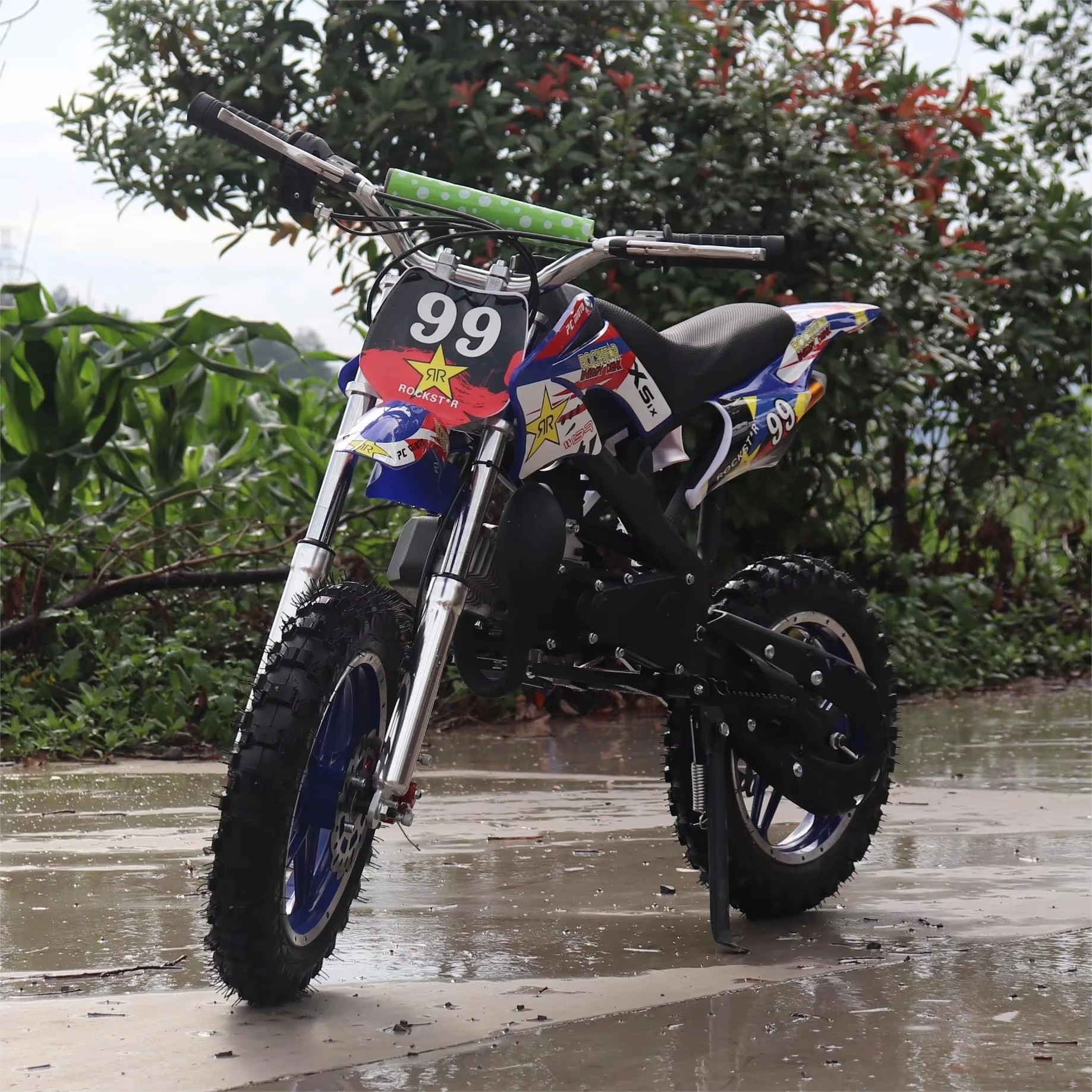 Заводская поставка 49cc 2-тактный мини-велосипед для детей двухколесный мотоцикл с газовым управлением