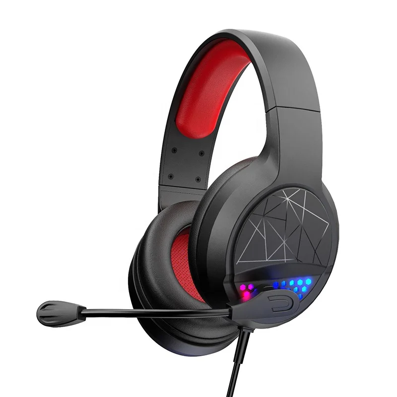 TS-M21 Gaming Earphones Headset 3.5mm Audio Jack USB Wired Detachable Mic 50mm Drivers Stereo  Headphone For Laptop PC PS4/5