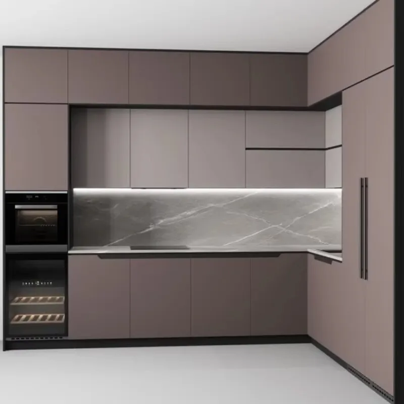 Modern Luxury Ready to Assemble Kitchen Cabinets Wood Kitchen Cabinet Furniture Kitchen Sink and Cabinet Complete Set