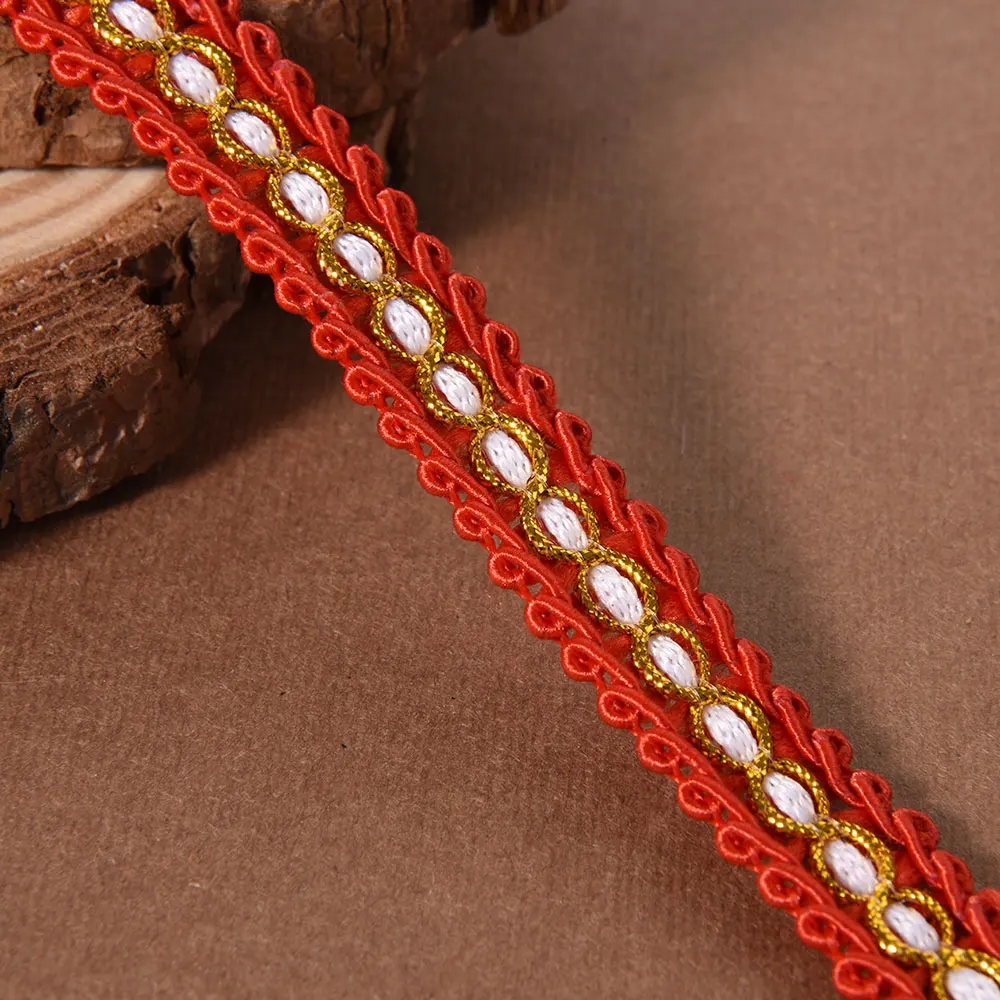 Metallic Braided Gimp Trim Crafts Ribbon for Wedding Birthday Party Decoration