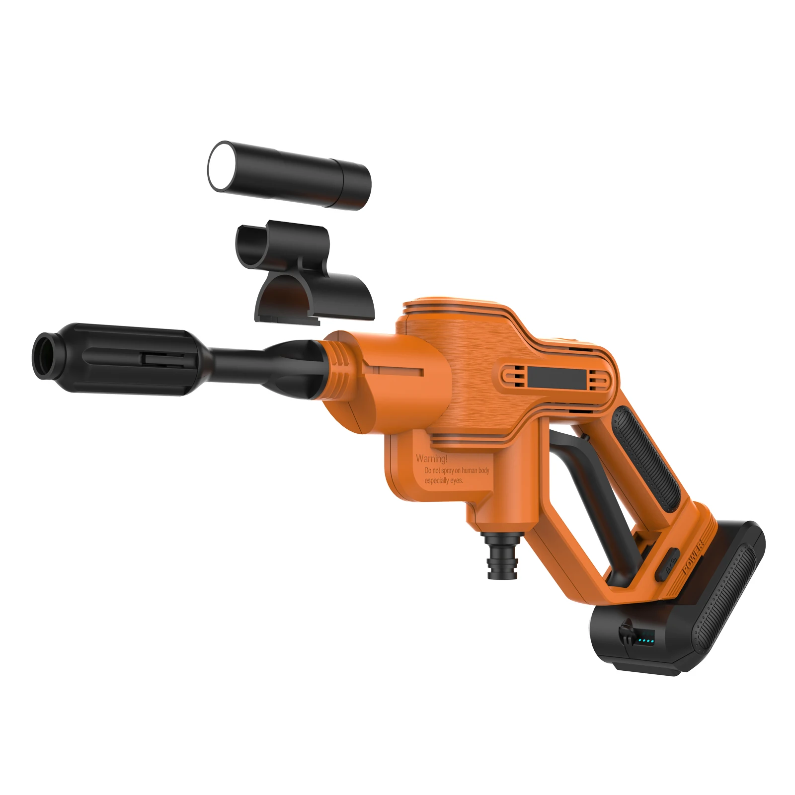 Portable Electric Battery High Pressure Cordless Power Washer Machine Surface Cleaning Washer Gun for Home