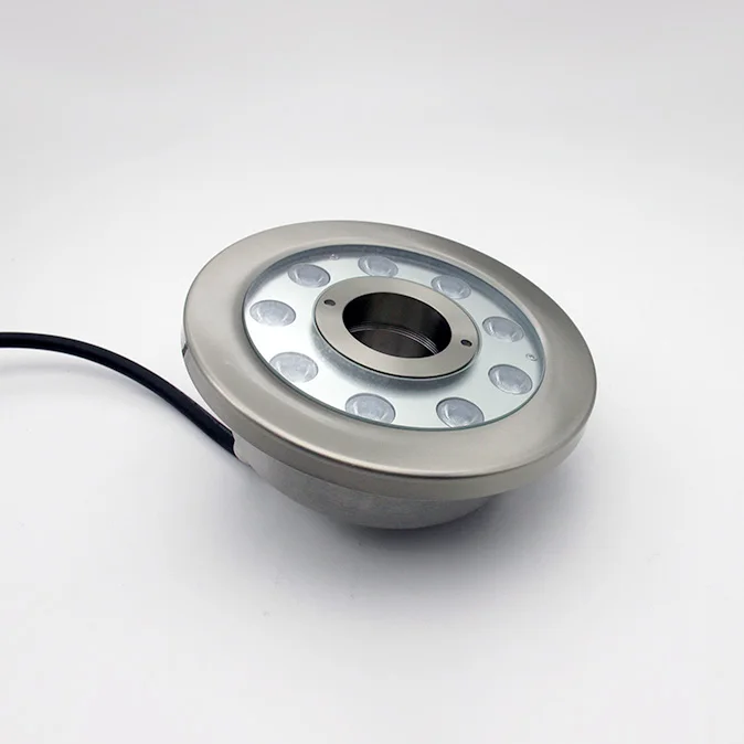 IP68 waterproof multi color 47mm Nozzle RGB 3in1 full color dmx controller underwater led fountain light for small fountain