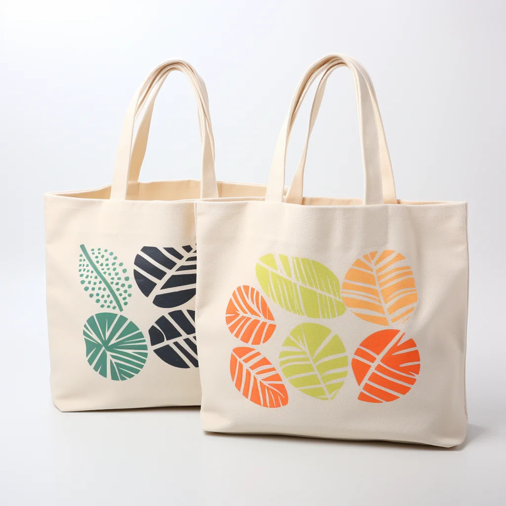 Custom Large Canvas Tote Bag Custom Printed Logo Own Design With Pocket And Zipper