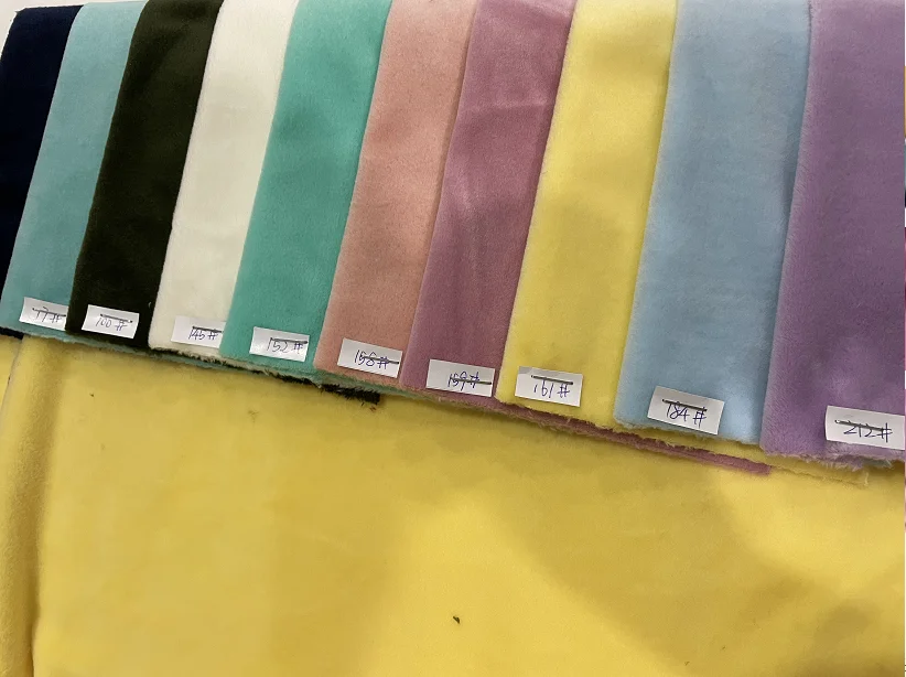 minky dot fabric super soft tricot fabric for baby blanket