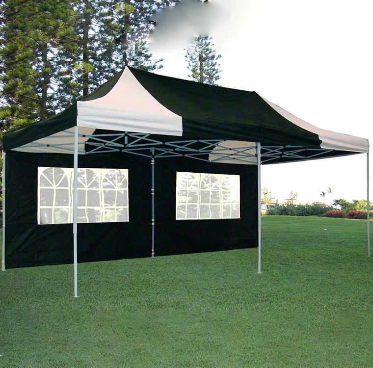 3x6 m Outdoor Sun Shelter Gazebo Tent with PVC Window Easy Folding Design fold tent trade show tents