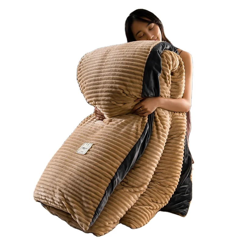 
Solid Color Velvet Duvet Cover for Household Winter Warmth Thick Twin Queen King Duvet Cover 