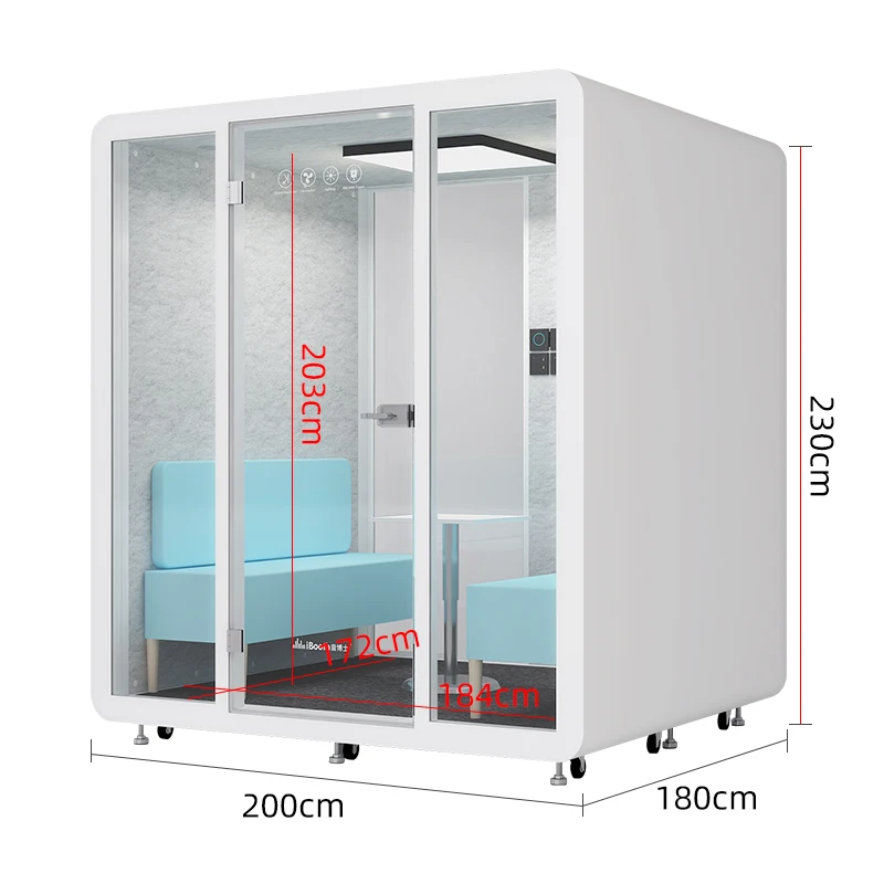 Portable Easy Movable Soundproof Acoustic Booth Vocal Recording Booth Office Phone Booth Meeting Pod