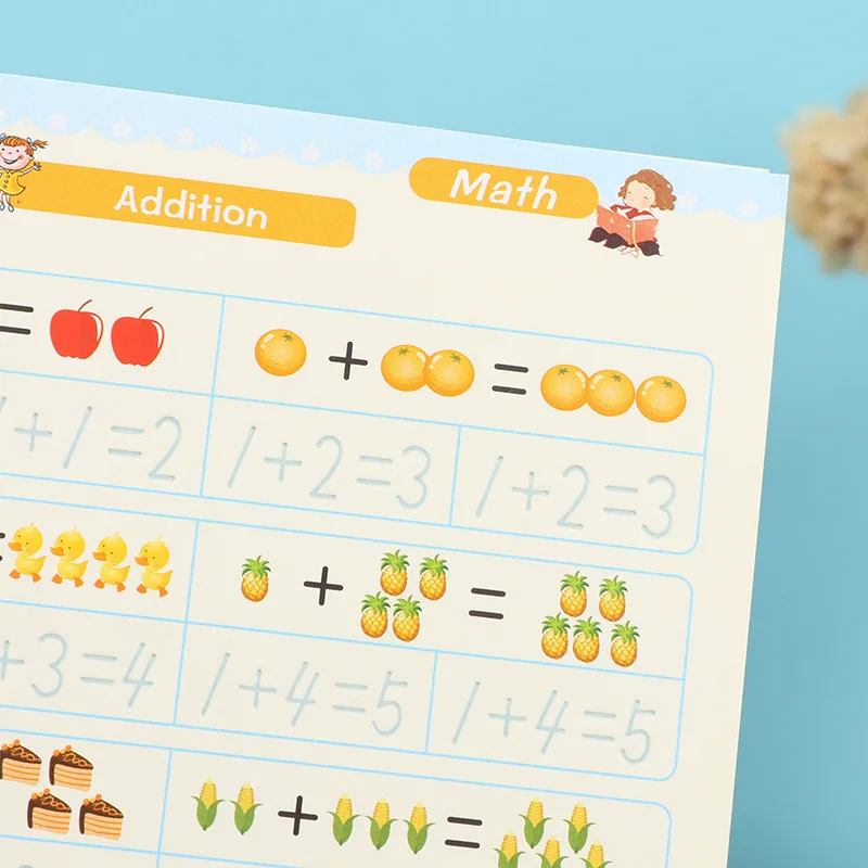 CL872 Reusable Magic Ink Practice Copybook For Kids Child Book Printing Books English Groove Calligraphy Exercise Book