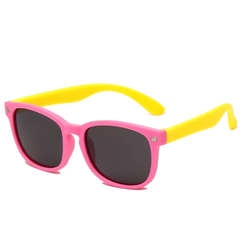 Polarized Sunglasses Kids Silicone Bendable Eyewear Frame Girls Boys Safety Glasses Outdoor  Baby Gafas UV Protection