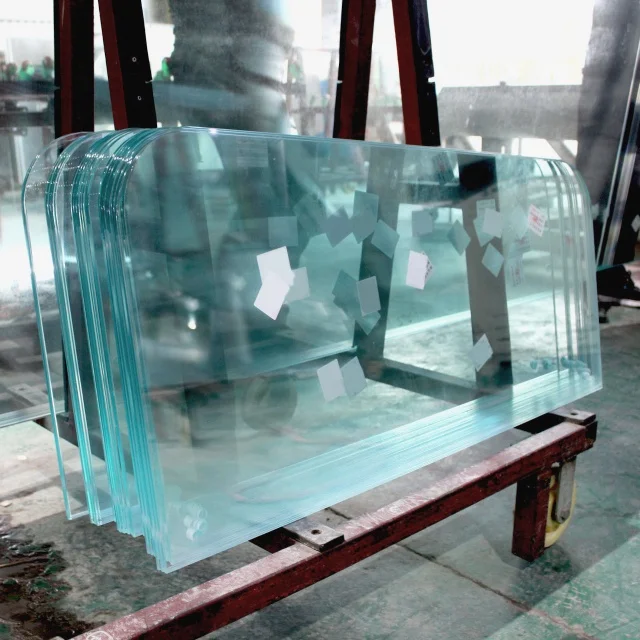 5mm8mm10mm12mm Low iron round corner fine polished flat building toughened tempered glass
