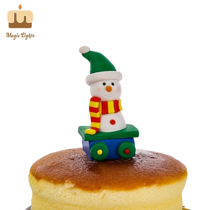 Hand Made Polymer Clay Christmas Snowman Ornament Decoration