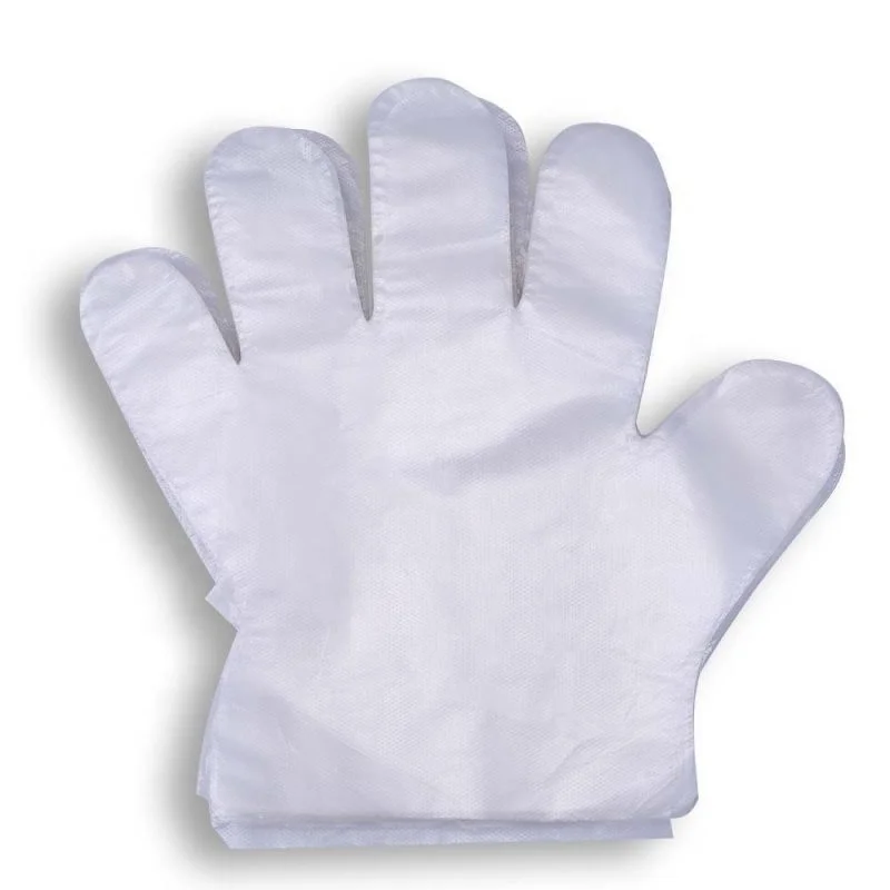 Disposable Hand Gloves PE Gloves Clear in Vinyl Powder Free for Cooking Cleaning Restaurant Clinic Factory Workshop