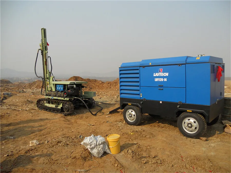 Дизельный двигатель буровая установка для горного карьера используемая очистки отверстий