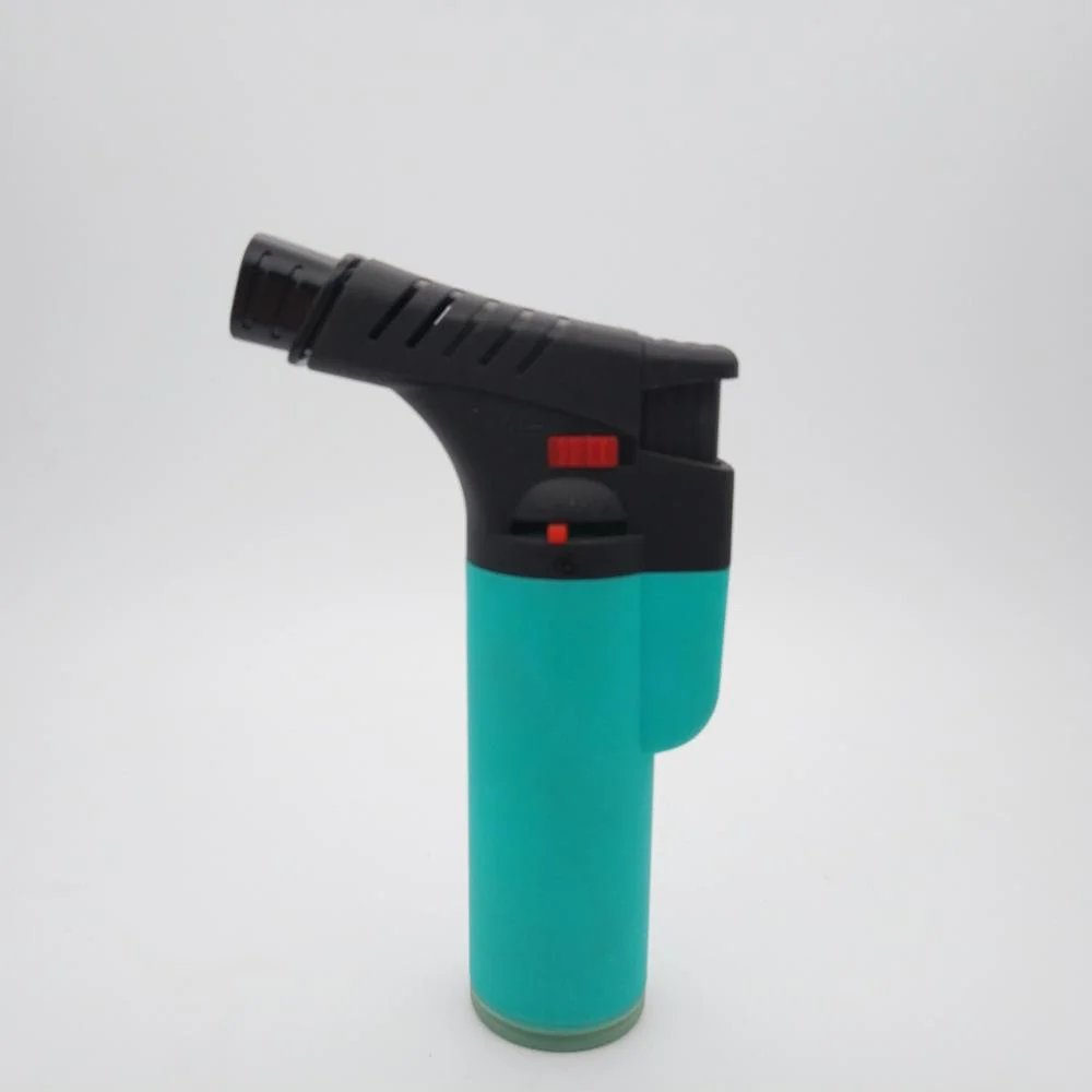 JC-20139 Refillable Cigar Plastic Two Flames Jet Slant Torch Lighter