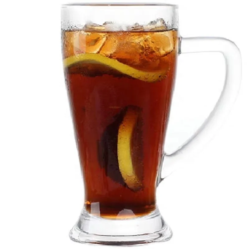 Чашка для сока, чашка для молока и чая, домашняя гладкая большая чашка с ручкой, высокое качество, креативность, индивидуальная стеклянная чашка для напитков, пивная чашка