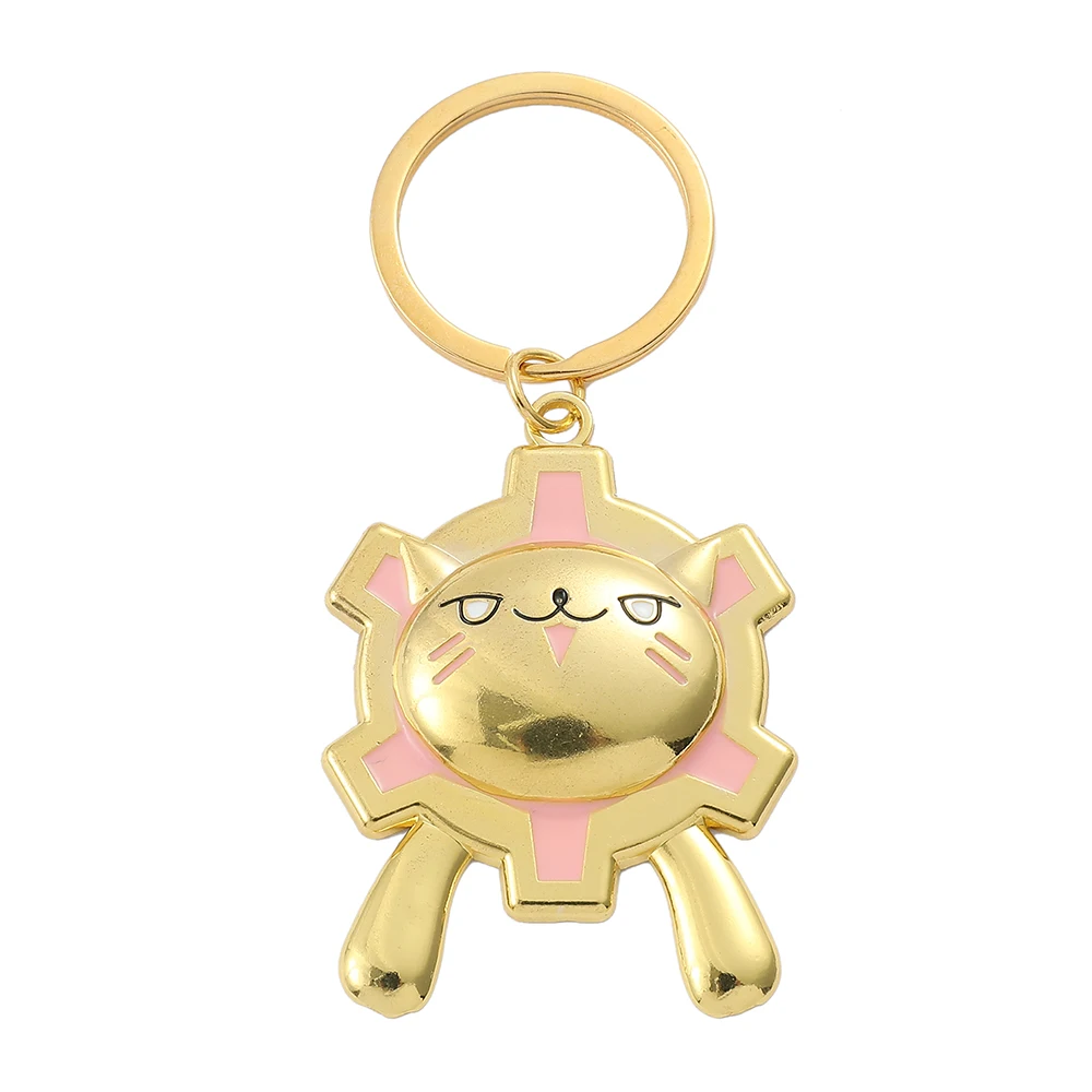 Little Lion Hai Wei Zhi Miao Metal Keychain with Embossing Printing Solid Metal Design