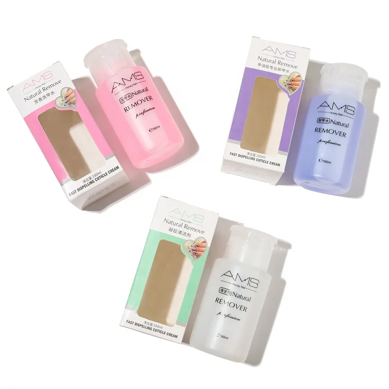 Alcohol Liquid Press Pumping Bottle Nail Art UV Gel Cleaner Nail Polish Remover