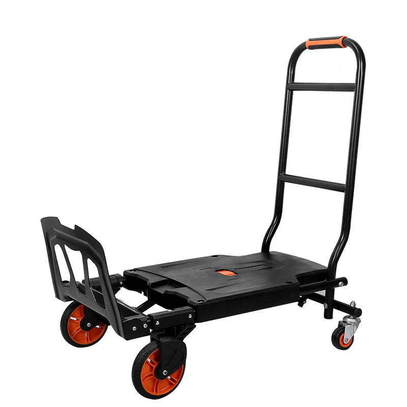 Super quick shipping hot seller 2 in 1 hand trolley 300-Pound Capacity Multi-Position Heavy Duty Folding Hand cart