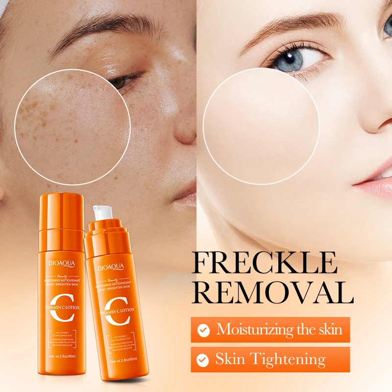 OEM BIOAQUA Private Label Moisturizing Brightening Skin Face Lotion Whitening Repair Cream With Vitamin C Lotion Beauty Products