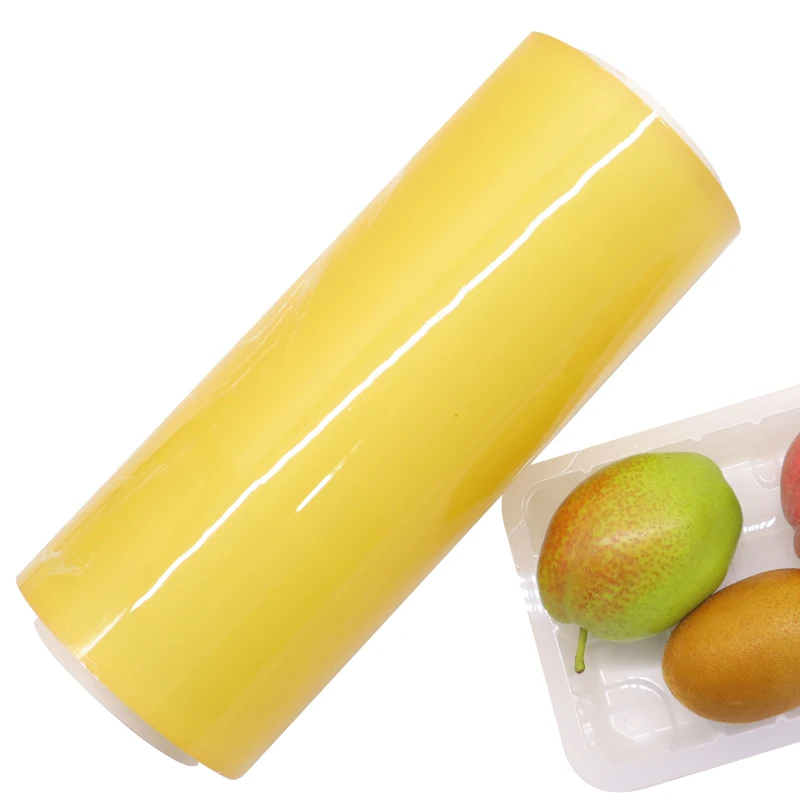 Top Quality 10 Micron 3000 Meters PVC Film Packed by Plastic Stretch Film