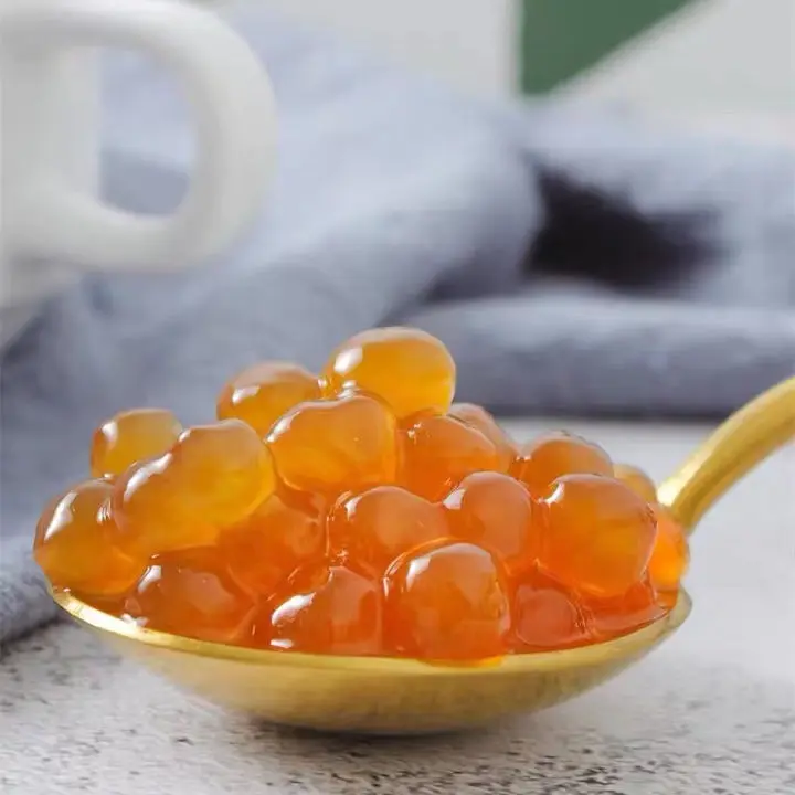 Счетчик boba tea shop, мгновенный янтарный шарик Tapioca, жемчужная пленка, сырье 1 кг, жемчужины boba