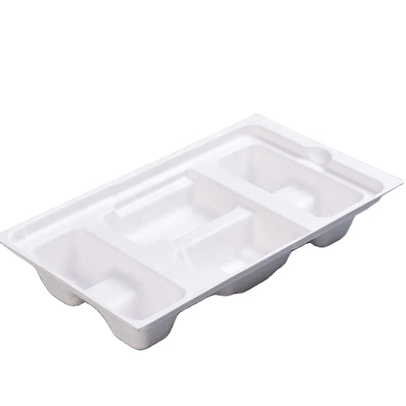 Factory Luxury custom logo color Biodegradable Recyclable Paper Molded Paper Pulp Packaging Box Cosmetic Pulp Molding Box pack