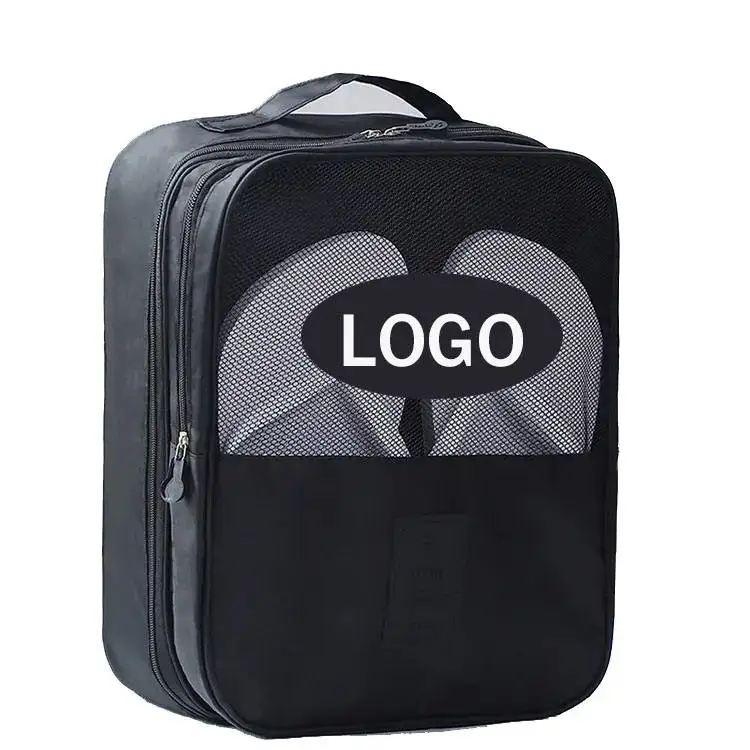 Wholesale Travel Shoes Bag Organizer Custom logo Polyester Waterproof Shoe Storage Bag
