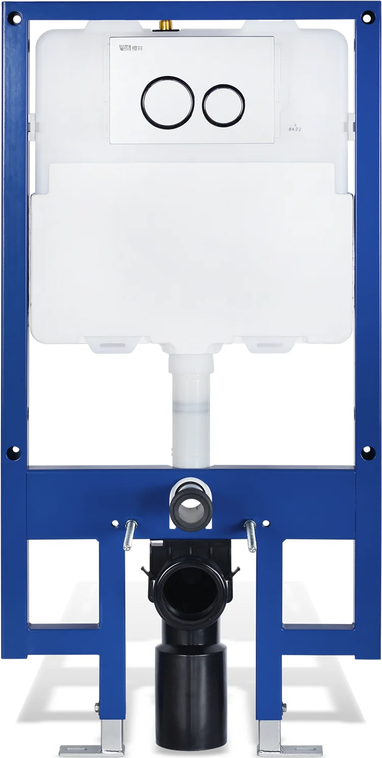 Watermark wall- hung toilet cistern mechanism concealed cistern with Iron frame