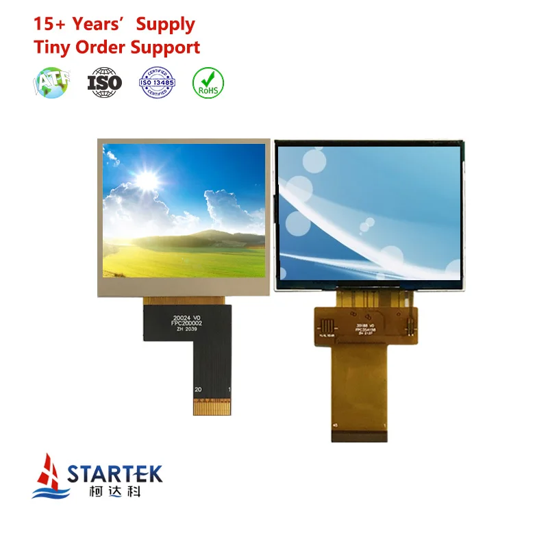 RoHS Small Module 2 2.2 2.3 2.6 2.7 Inch 320x240 TFT Display Module IPS Full Color RGB SPI 3.5 Inch Tft LCD Screen