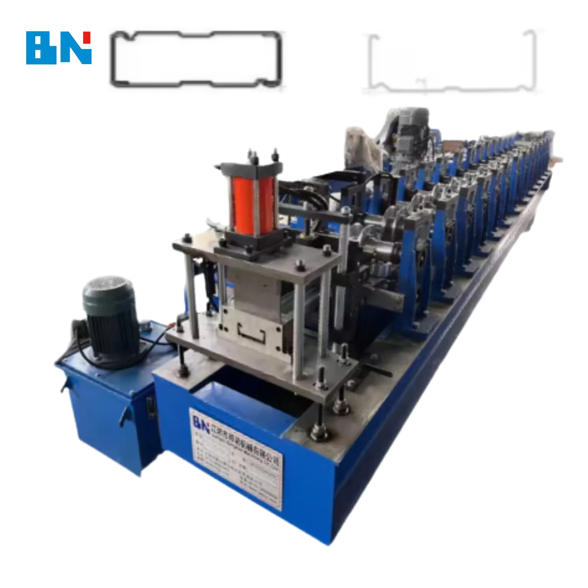 Europe Quality Box Beam Roll Sealer Gear Box Drive Box Beam Roll Forming Machine Rack Beam Roller